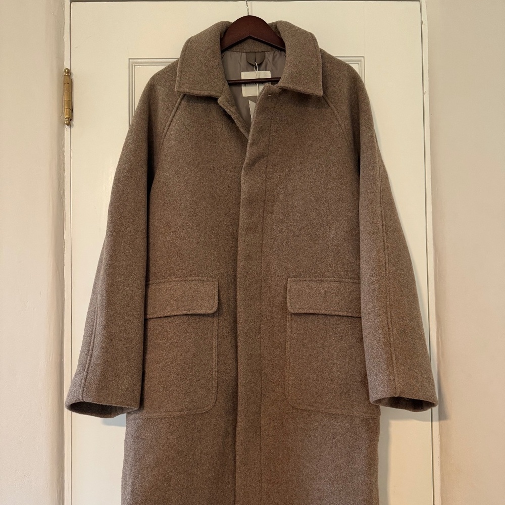 Everlane ReWool Car Coat Heather Taupe Men’s Large